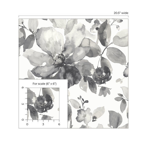 Lark Manor Alexaundrea Peel & Stick Floral Roll & Reviews | Wayfair